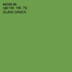#6D9E4B - Glade Green Color Image